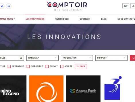 capture d'écran du site