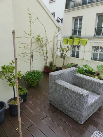 jardin au 1er étage à côté de la Forge