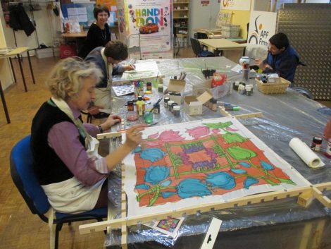 atelier peinture sur soie - porcelaine