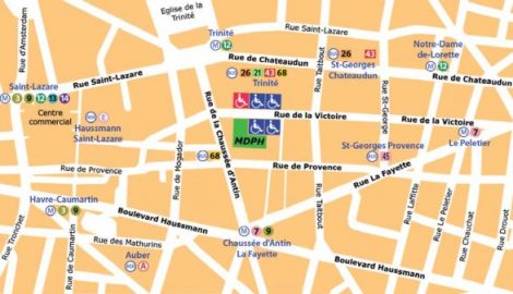 plan pour venir à la MDPH