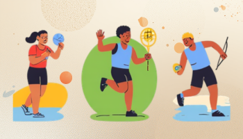 Visuel diverses activités sportives tennis, ping-pong...